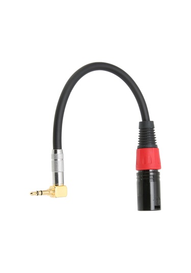 Yaleker L-shape 3.5mm Trs Erkekden Xlr Erkek Audio Kablosu, 24k Altın Kaplama, Gürültü Azaltma, 1m, Bilgisayar/mp3/dvd/tv Uyumlu, Pvc + Metal Malzeme