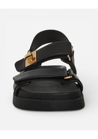 Steve Madden Mona Black Leat Kadın Siyah Sandalet Mona