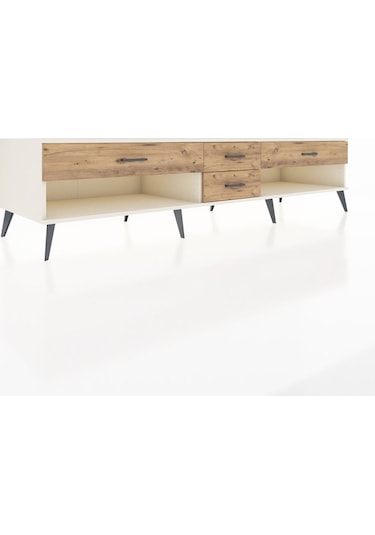 Kronos Tv Ünitesi 4 Çekmeceli 220x59x51 Aytaşı-aytaşı/çam Aytası/atlas Çam - Aytası
