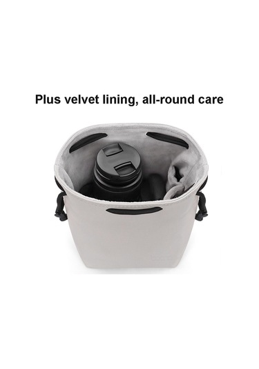 Baona Kamera Çantası Lens İpli Kılıfı, Boyut: Orta Gri Diğer