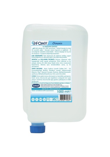Fomy El Temizleme Köpüğü Kartuş 1 L x 12 (Koli)