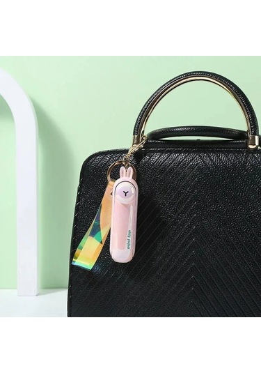 Sevimli Mini Fan Taşınabilir El Katlama Başucu Ofis Usb Şarj Pil