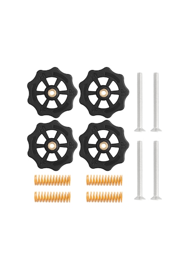Singree Ender-3 Cr-10 İçin 4 Adet Ayarlanabilir 3d Yazıcı Seviyeleme Somunu Ve Yay Seti