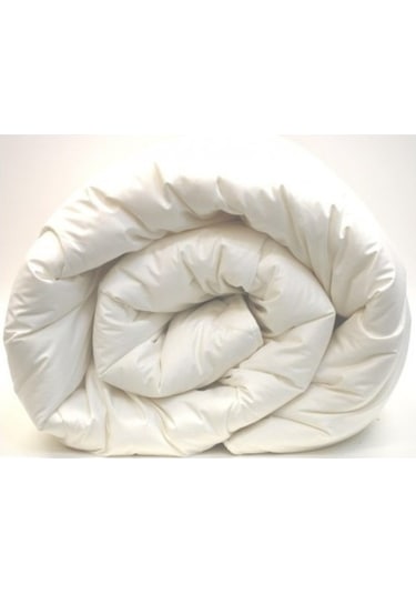 Viscoleff Mega Battal Boy Dokuma Çift Kişilik Pamuk Yorgan 215X215 Cm Beyaz