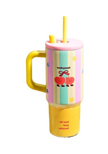 Maoyaya Soğuk Ve Sıcak Koruyan Tonlarca Kullanımlık Termos Bardağı - Pembe Pembe