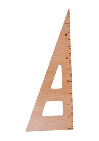 Üçgen Riga Cetvel 45 Cm Çok Renkli