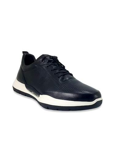 Libero 5225 Siyah Hakiki Deri Eva Taban Erkek Deri Sneaker Siyah