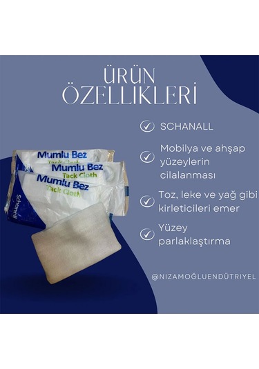 Mumlu Bez Temizlik Yüzey Parlatma Bezi Schanall