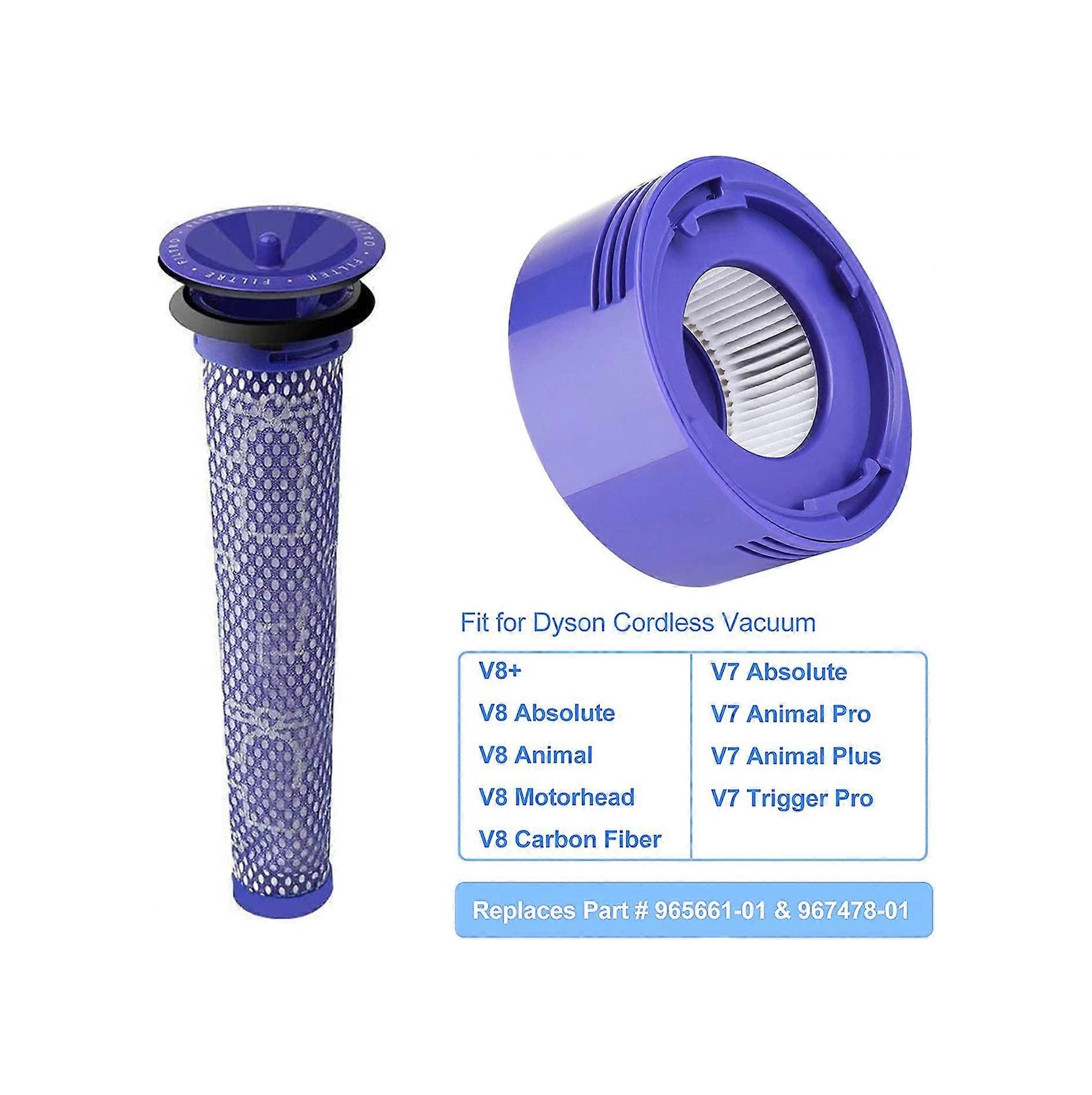 İçin Filtre, V8 V7 İçin Yedek Filtre, V6 V7 V8 İçin 2 Adet Ön Filtre, V7 V8 İçin 2 Adet Son Filtre Temizlik Br'li