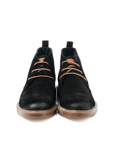 Bot Erkek  KA-BC10801 CASUAL John May Siyah Süet+Taba Bambi Siyah