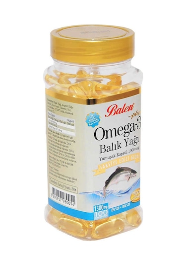 Balen Plus+ Omega-3 Balık Yağı Yumuşak 100 Kapsül 1380 MG