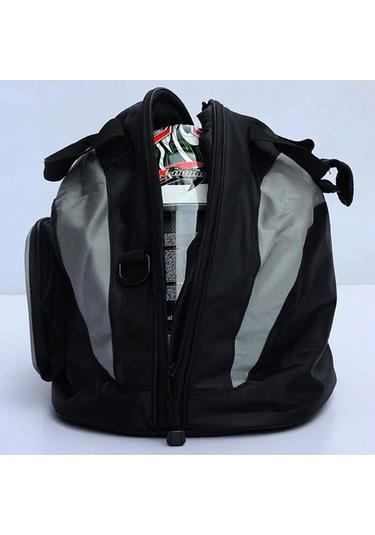 Sürme Kable G-xz-009 Su Geçirmez Motosiklet Kask Çantası Kuyruk Çantası Seyahat Bagaj Siyah