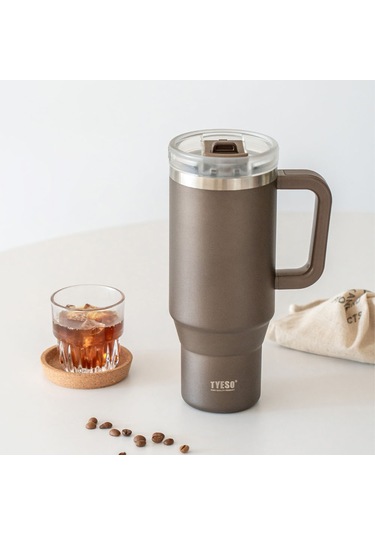 Tyeso Qq Termos Sızdırmaz Pipetli Çift Duvarlı Vakumlu 900ml TS-8866KH