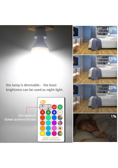 Gu10  Lamba Rgb 8w Rgbw Rgbww Gu10  Spot  220v 110v Rgb Lamba Bombillas  Gu 10 16 Renk 8w Rgbww