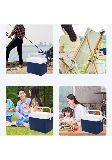 Dolıty Yalıtımlı Soğutucu Kutu Çok Yönlü Hava Koyu-mavi Koyu Mavi