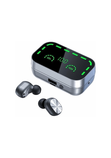 Bluetooth Kulaklık Tws5.3 Ayna Büyük Ekran Akıllı Dijital Ekran Spor Kulak İçi Kulaklıklar