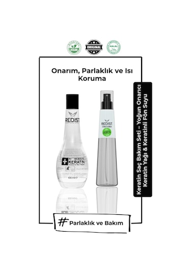 Redist Miracle Keratin Resistance Force Saç Bakım Yağı 100 ML + Redist Fön Suyu 400 ML