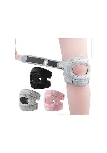 Patellar Tendon İçin Sabitleyicili Dizlik, Erkekler, Kadınlar, Yaralanmalar, Koşu, Spor Ve Fitness İçin Ayarlanabilir Diz Destekli Sıkıştırma Kayışı Gri Sm
