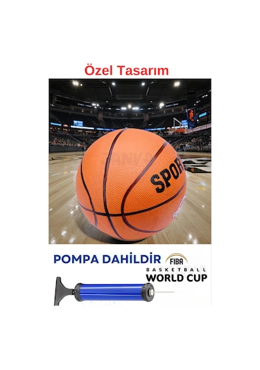 7 Numara Basketbol Topu,basket Topu Ve Pompa Şişirme Iğnesi