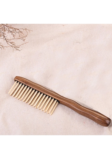 Xurunkeji Doğal Sandal Ağacı Saç Tarağı El Yapımı Ahşap Tarak Saç Açıcı Geniş Dişli Tarak Yeni Tasarım