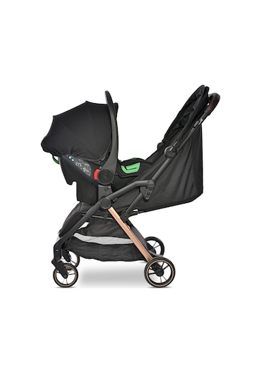 Lorelli Loret Otomatik Katlanan Kabin Boy & Travel Set Bebek Arabası - Black
