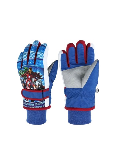 Kahramanlar Kayak Eldiveni 3-6 Yaş Marvel Hulk Kayak Eldiveni Iron Man Mavi
