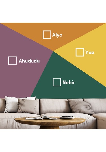 Bi Boya Geometrik Duvar Boyama Set 10 - 1 L