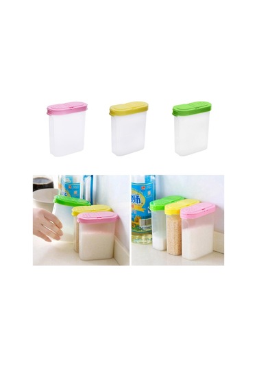 Yeşil Şeffaf Baharat Kavanozları Şeffaf Baharat Kavanozları Çift Kapaklı Mutfak Depolama Yeşil