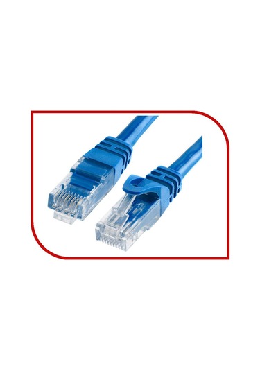 CAT 6 rj 45 ethernet kablosu internet ağ kablosu mavi 10 m