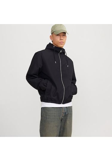 Jack&jones Legacy Light Hood Erkek Siyah Kapüşonlu Ceket Siyah