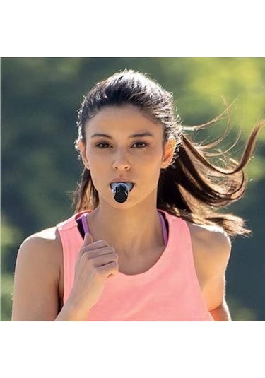 Fitness Trainer Taşınabilir Spor Karın Solunum Antrenörü Ayarlanabilir Direnç Siyah