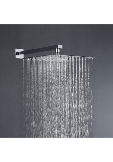 Banyo Bataryası Dahil Ankastre Panel Duş Seti Krom