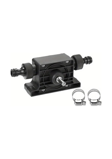 Chuangyinshop Black Heavy-duty Portable Matkap İle Çalışan Sıvı Transfer Pompası Dizel Yağ Su İçin