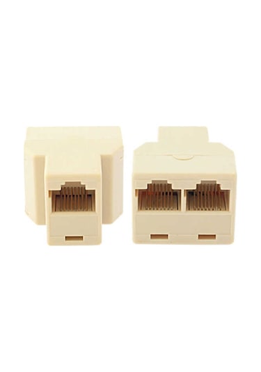 Cat5/6 Kablo Çoğaltıcı Splitter Rj45 Ek Çoklayıcı Aparat 2 Çıkış