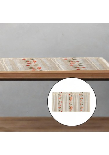 Homyl Sonbahar Tatil Mutfak Için Yılbaşı Masa Örtüsü Çok Renkli