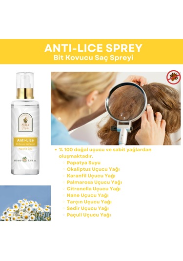 Sera Natura Lice Papatya Özlü Bit Karşıtı Spreyi 100 ML