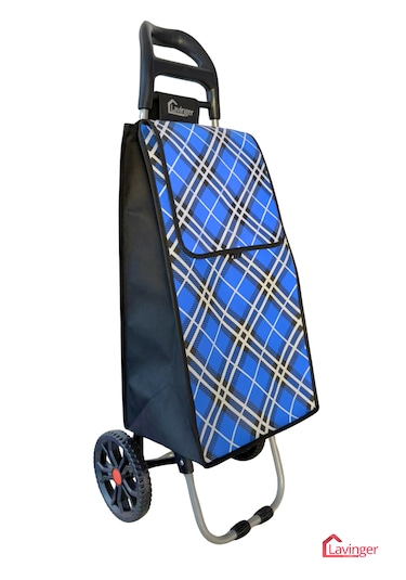 Pazar Arabası Plus Avantajlı 3' Lü Set Pazar Arabası + Yedek Tekeri + Yedek Çantası. Mavi