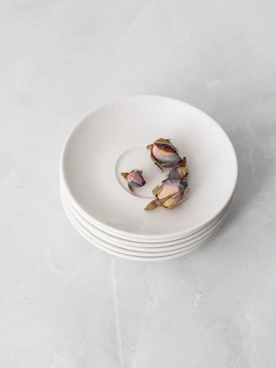 Kunstwerk Kahve Tabağı Seti 10.5 Cm 6 Parça 74419672 Beyaz