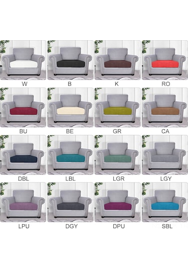 Vkemall Esnek Koltuk Kılıfı - Tekli Oturma - Rahat Ve Şık Yeşil Renk DiğER