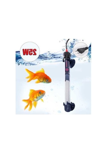 Pazly Akvaryum İştici, Kuvas Cam & Abs, Otomatik Sıcaklık, Tüzlu/su Uyumlu, Avrupa Standartı, 25w