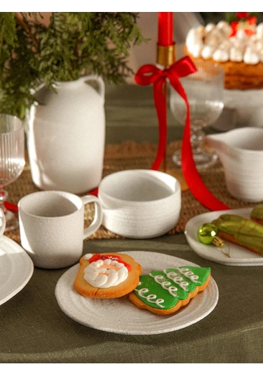 Sl Home Arena 2'li Talaş Seti D 20 Cm Seramik Tatlı Tabakları 237674242 Beyaz