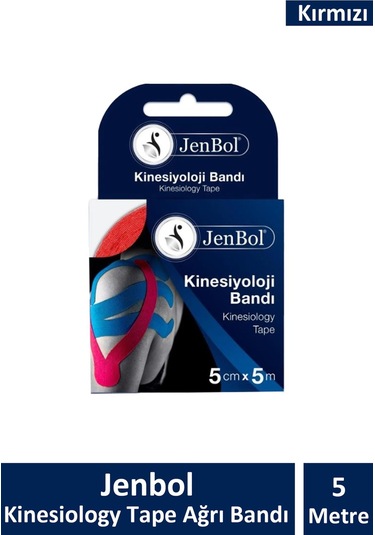 Jenbol Kinesiology Tape Ağrı Bandı 5 Cm X 5 M - Kırmızı