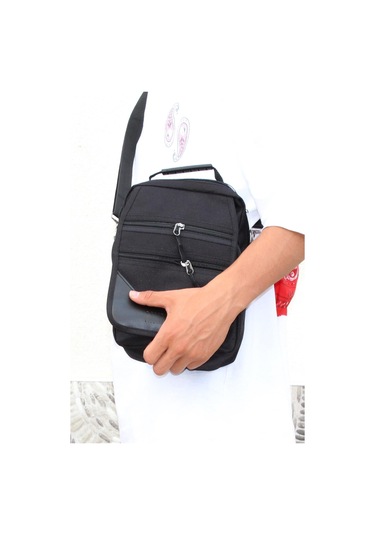 Mergenshoes Svn Sv73 Siyah Polyester Kumaş Erkek El Omuz Çantası Siyah