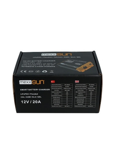 Mexxsun AC-DC Akü Şarj Cihazı  12V-20A