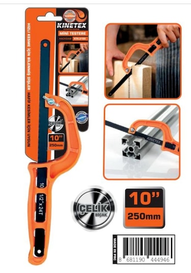 Standart Boy 31cm Demir Testeresi Takılan Çelik Metal Testeresi