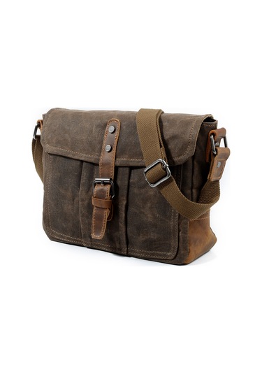 Yeni Retro Çapraz Askılı Çanta Rahat Kanvas Erkek Çantası Omuz Çantası Erkek Basit Erkek Çapraz Askılı Çanta Su Geçirmez Erkek Çantası Yatay Stil Gri Yeşil Askeri Yeşil