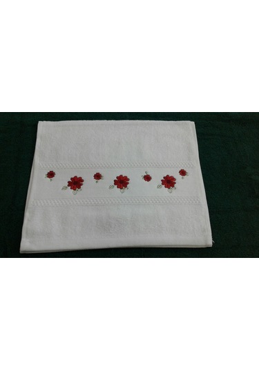 Soley Gardenya Nakışlı Mutfak Havlusu 6 Lı Pembe