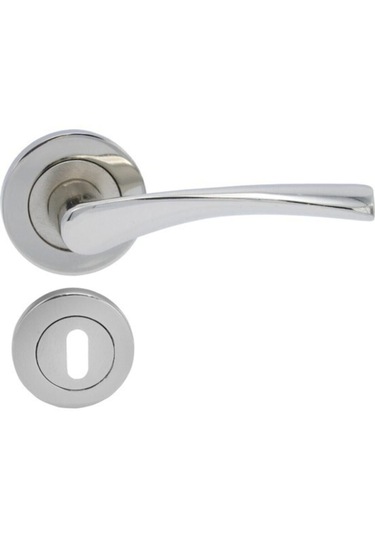 Bravo Kapı Kolu Rozetli Nikel Saten Oda 1 Takım