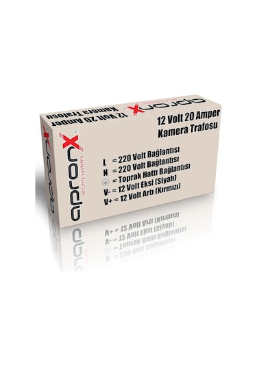 12 Volt 20 Amper Metal Adaptör Güvenlik Kamerası Trafosu Kamera Adaptörü