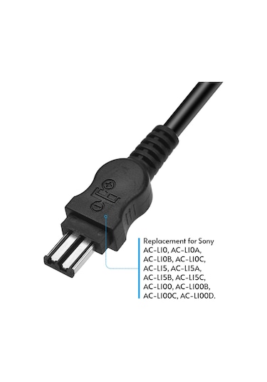 Springsun Sony Kameralar İçin Andoer Ac-l100 Dışarıdaki Güç Kablosu, 8v 3a Çıkış, 100-240v Adaptör, Amerikan Standardı